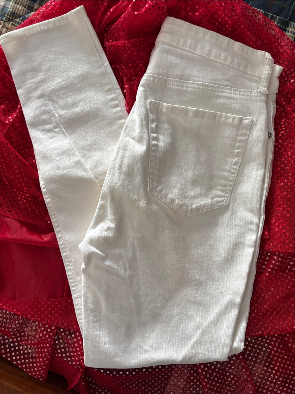 Lucky Brand White Denim Skinny Jeans